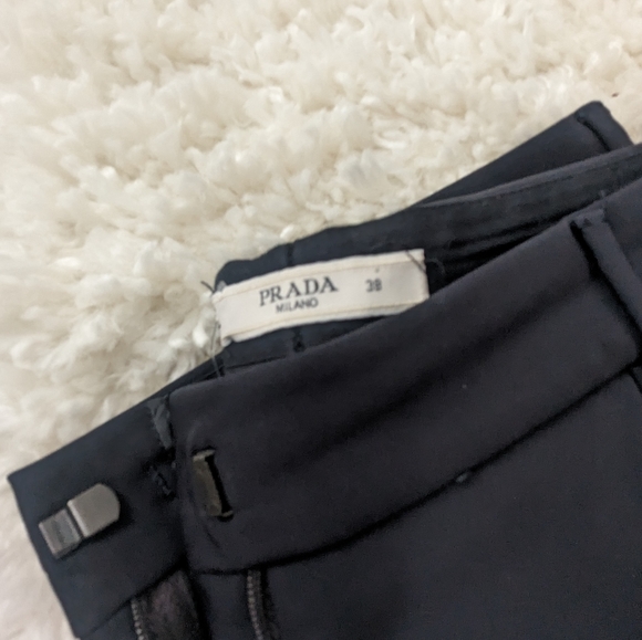 Women's Prada dress trousers, navy, size 38 - Picture 2 of 8